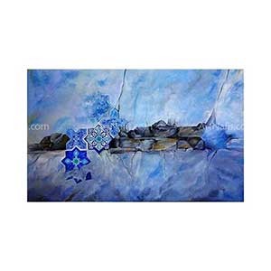 alte historische Geflieste Wand