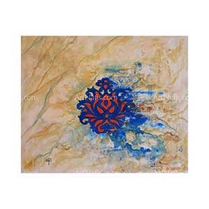 Iranische Fliesensymbol Beige